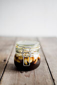 Garlic fermented in honey