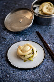 Hua Juan - Chinese steamed spring onion flower buns