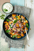 Butternut and apricot pilaf with saltana