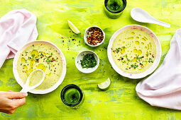 Kokos-Kürbissuppe mit Chiliöl