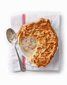 Ham and tarragon pot pie