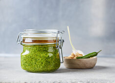 Coriander and peanut pesto