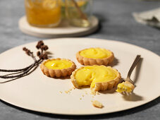 Lemon Tarts With Candied Lemon Curd