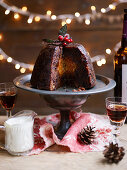 Mandarin-in-the-middle Christmas pud