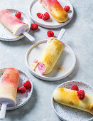 Decadent Strawberry Yoghurt Popsicles with White Chocolate Coating