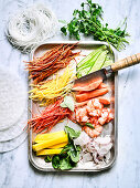 Ingredients for Vietnamese Summer Rolls