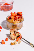 Peanut butter strawberry mini cake