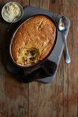 Eve's pudding - Tender, honeyed apples with a delicious butter sponge on top