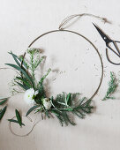 Handmade floral wreath