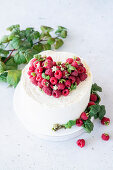 Raspberry buttercream cake