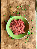 Pea protein powder as a ground beef substitute
