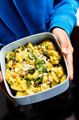 Indischer Kokos-Curry-Kartoffelsalat