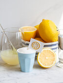Ingredients for lemon granita