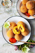Arancini with meat