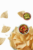 Tortilla chips with salsa