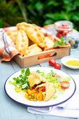 Vegetable curry pasties