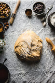 Preparation process of dough and ingredients