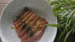 Marinated tuna - Step by step