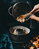 Dried fruit pudding preparation