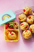 Pizza muffins with fruit and nuts 'To Go