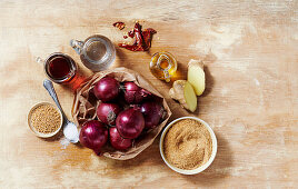 Ingredients for Red Onion Chutney