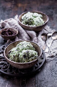 Chocolate chip mint ice cream