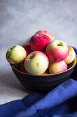 Ceramic bowl with apples