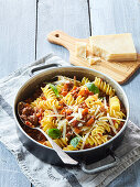 Pasta with minced meat ragout