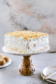 Honig-Vanille-Kuchen mit Vanille-Frosting