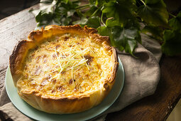 Leek, Bacon and Cheese Quiche
