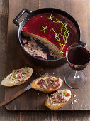 Goose liver paté with cranberries