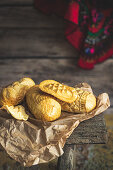 Traditional Polish smoked cheese made of salted sheep milk