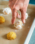 Amaretti morbidi all arancia (soft amaretti with orange, Tuscany, Italy)