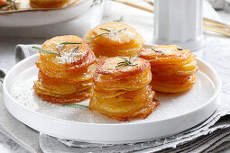 Pommes Anna (Kartoffelauflauf, Frankreich) in Muffinform gebacken