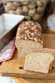 Kastenförmiges, hausgemachtes Kartoffelbrot