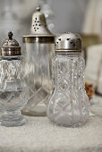 Antique cut-glass salt shaker