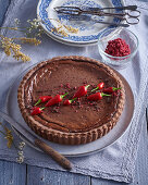 Chili chocolate tart