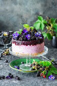Blackberry cream cheese cake (No Bake)