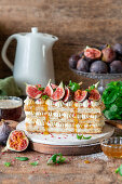 Mille feuille with figs