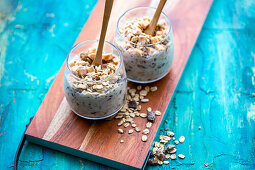Overnight Oats with apple and fig