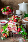 Strawberry box cake