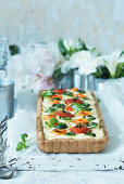 Vegetarian vegetable quiche