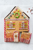 Gingerbread house cake