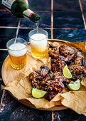 Chicken Wings mit Hoisin, Sojasauce, Sesam und Ahornsirup