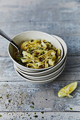 Tagliatelle with lemon and thyme