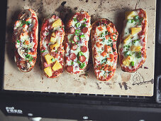 Assorted French bread Pizza