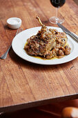 Duck confit with chesnuts