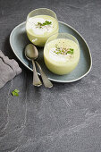 Vegan Cream of Celery Soup with Hazelnut Foam
