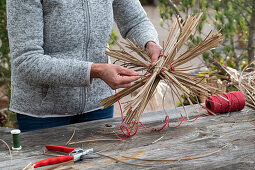 Star from pruning Miscanthus