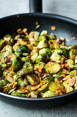 Brussels Sprouts with Herb Butter and Almonds